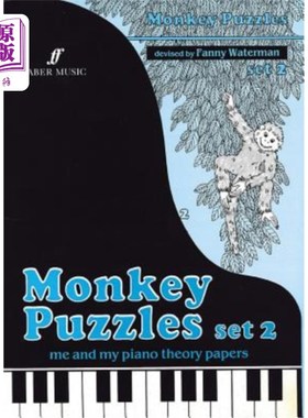 海外直订Monkey Puzzles, Set 2: Me and My Piano Theory Papers 猴子拼图，第2集:我和我的钢琴理论论文