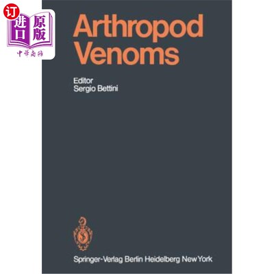 海外直订医药图书Arthropod Venoms 节肢动物毒液