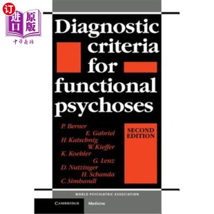 Psychoses 海外直订医药图书Diagnostic Functional Criteria 功能性精神病诊断标准 for