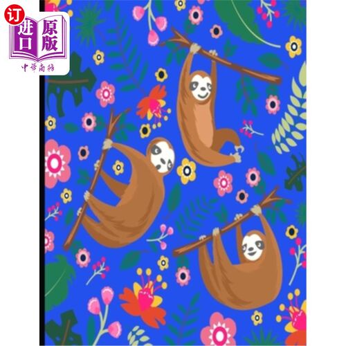 海外直订This Is My Super Cute Sloth Puzzle Book: Blue Cover Sloth Puzzle Book With 110 P 这是我的超级可爱的树懒拼图