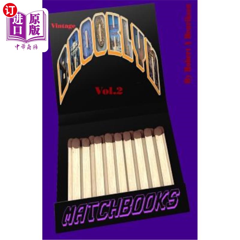 海外直订Vintage Brooklyn Matchbooks Vol: 2 复古布鲁克林火柴盒卷:2