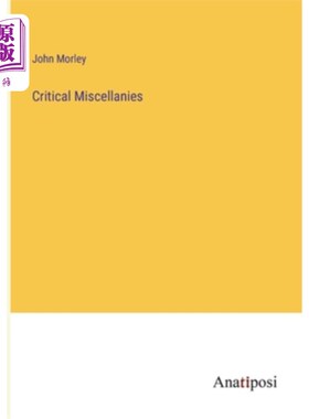 海外直订Critical Miscellanies 重要的散文集