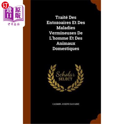 海外直订医药图书Traite Des Entozoaires Et Des Maladies Vermineuses de L'Homme Et Des Animaux Dom 人类和家畜寄生虫病