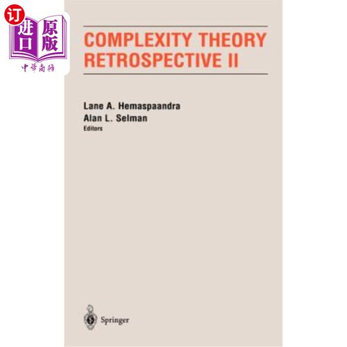海外直订Complexity Theory Retrospective II 复杂性理论回顾II