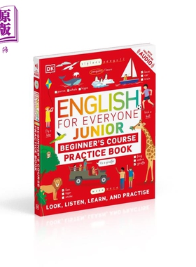 现货 DK人人学英语 每日英语入门练习 English for Everyone Junior Beginner's Practice Book【中商原版】