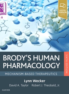 现货 Brody人类药理学 第6版 Brody s Human Pharmacology 英文原版 Lynn Wecker 医学 生命科学【中商原版】Elsevier