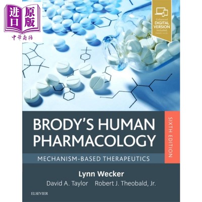 现货 Brody人类药理学 第6版 Brody s Human Pharmacology 英文原版 Lynn Wecker 医学 生命科学【中商原版】Elsevier