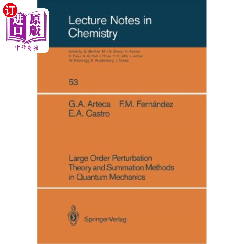 海外直订Large Order Perturbation Theory and Summation Methods in Quantum Mechanics 量子力学中的大阶微扰理论与求和方法