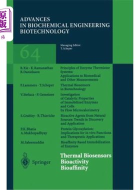 海外直订Thermal Biosensors Bioactivity Bioaffinity 热生物传感器生物活性生物亲和性