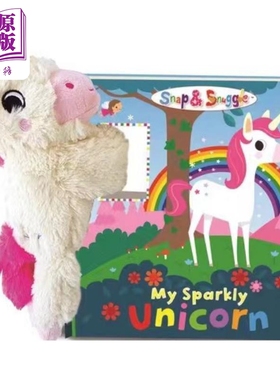 My Sparkly Unicorn in box 我的闪亮独角兽毛绒玩具书 英文原版儿童绘本 活动与玩具书 0到3岁 Buddy and Barney【中商原版?