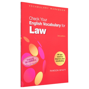 预售 Check Your English Vocabulary for Law 检查您的法律英语词汇 Bloomsbury 英文原版 英语学习用书 工具书【中商原版】