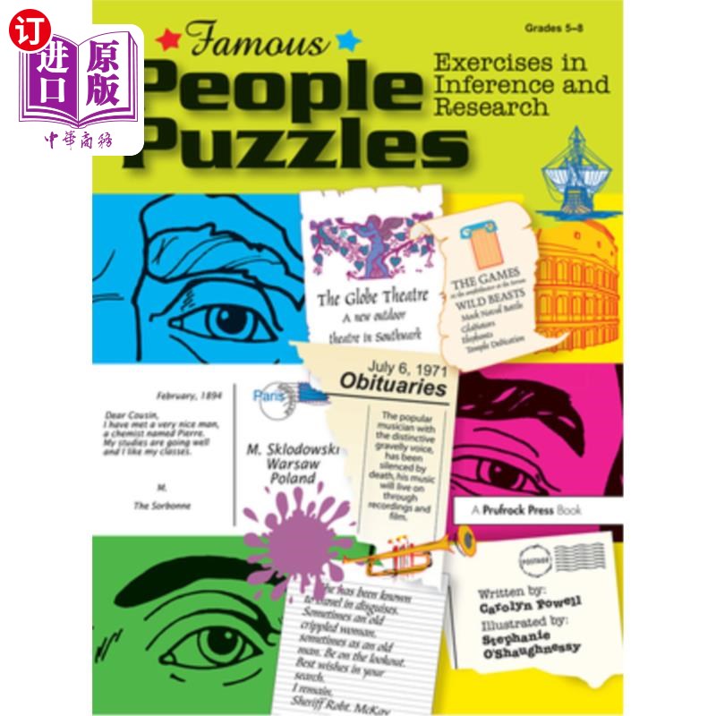 海外直订Famous People Puzzles: Exercises in Inference and Research 名人拼图:推理和研究的练习