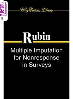 预售 调查中无答复的多重插补 Wcl版 Multiple Imputation For Nonresponse In Surveys Donald Rubin 英文原版 中商原版