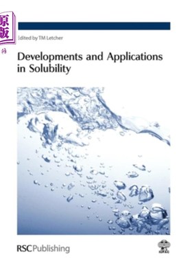 海外直订Developments and Applications in Solubility 溶解度研究进展及应用