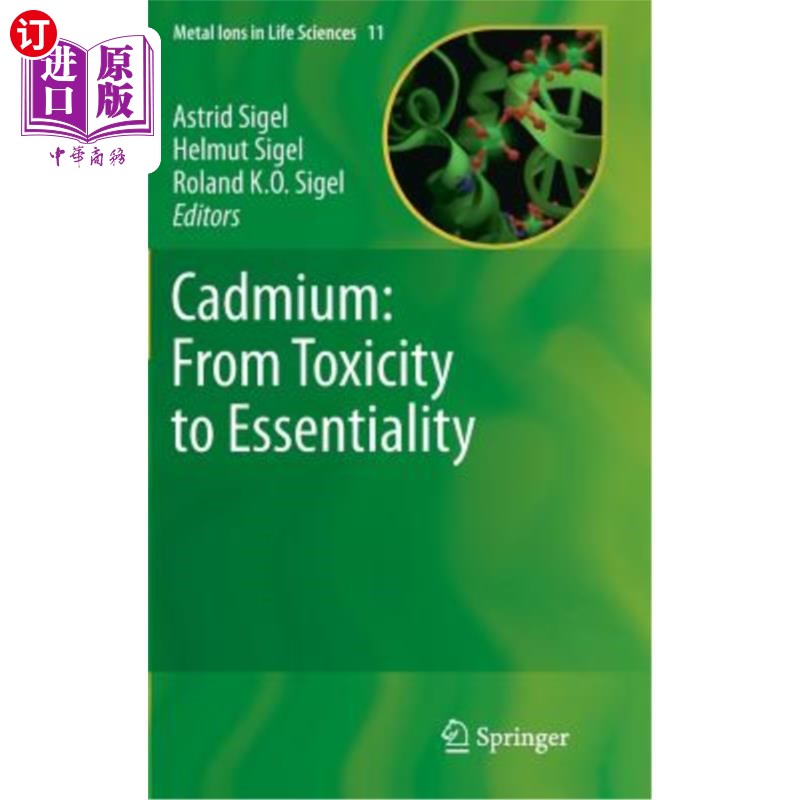 海外直订医药图书Cadmium: From Toxicity to Essentiality 镉:从毒性到重要性