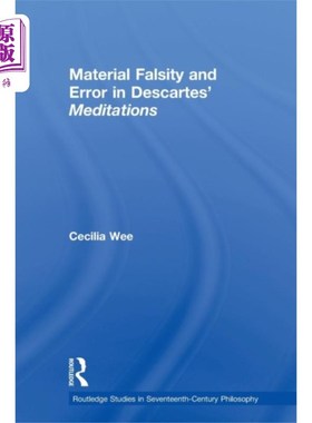 海外直订Material Falsity and Error in Descartes' Meditat... 笛卡尔《沉思录》中的材料谬误
