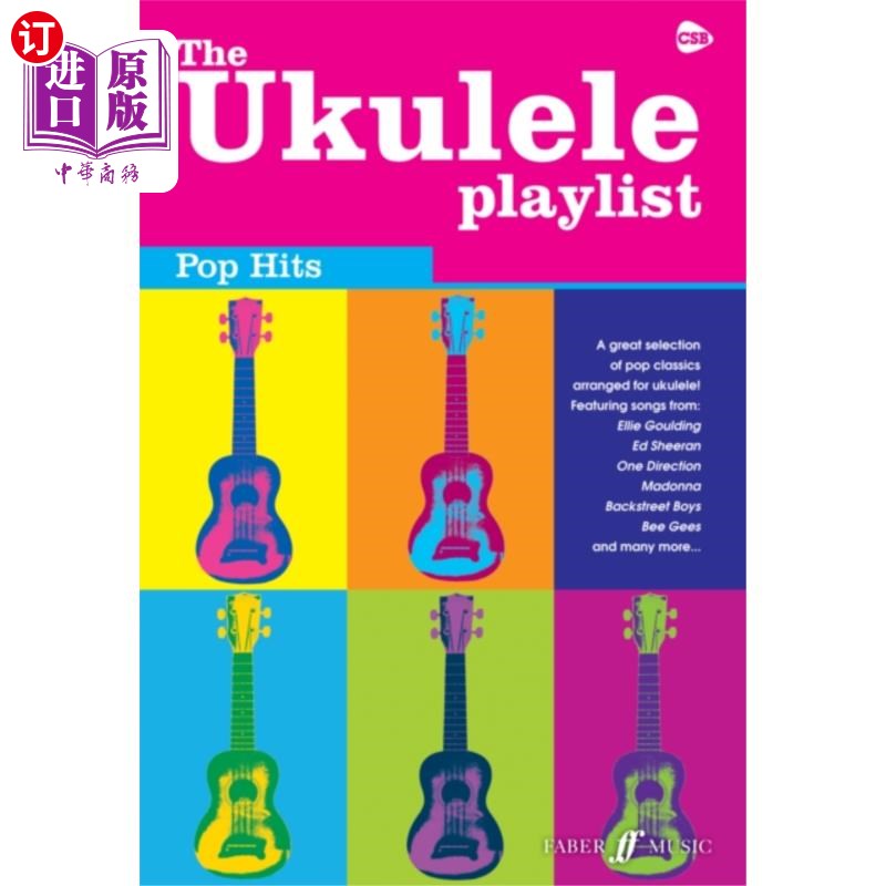 海外直订Ukulele Playlist: Pop Hits四弦琴播放列表:流行歌曲