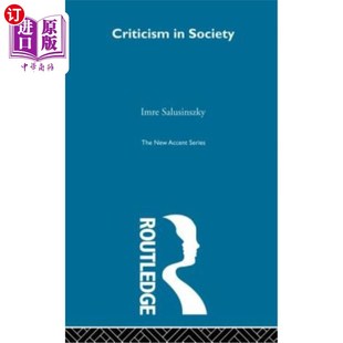 社会批评 Society 海外直订Criticism