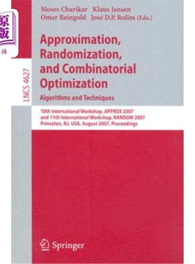 海外直订Approximation, Randomization, and Combinatorial Optimization. Algorithms and Tec 近似、随机和组合优化。算法
