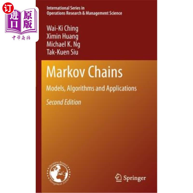海外直订Markov Chains: Models, Algorithms and Applications 马尔可夫链：模型、算法和应用