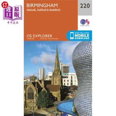 海外直订Birmingham, Walsall, Solihull and Redditch 伯明翰，沃尔索尔，索利赫尔和雷迪奇