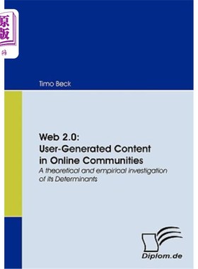 海外直订Web 2.0: User-Generated Content in Online Communities Web 2.0:在线社区中的用户生成内容
