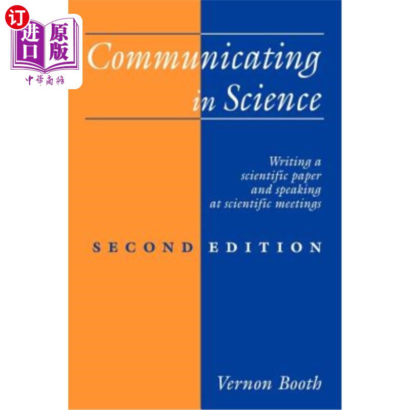 海外直订Communicating in Science: Writing a Scientific Paper and Speaking at Scientific  科学交流：撰写科学论文并在科