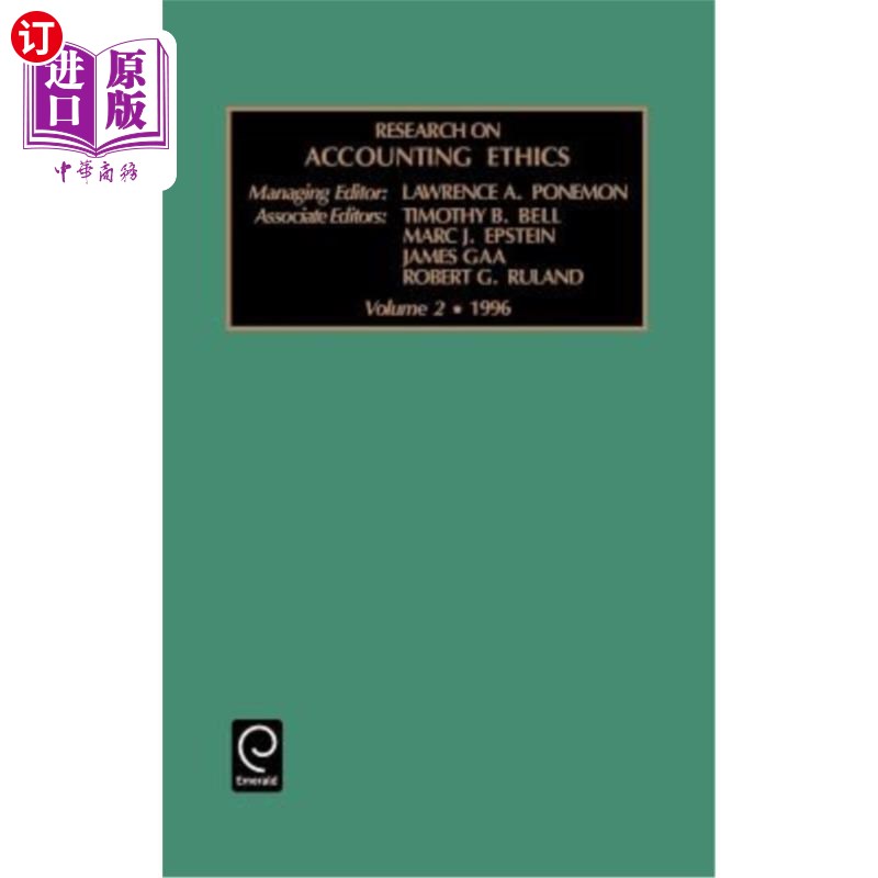 海外直订Research on Accounting Ethics 会计伦理研究