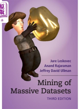 现货 海量数据集的挖掘 数据库和Web技术领域 英文原版 Mining of Massive Datasets Jure Leskovec 计算机科学【中商原版】