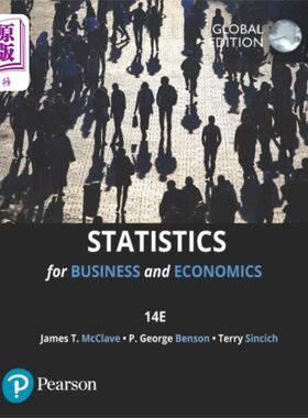 海外直订Statistics for Business & Economics, Global Edit... 商业与经济统计，全球版