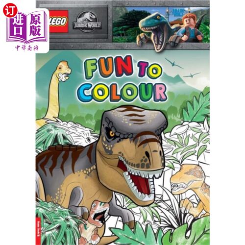 海外直订LEGO (R) Jurassic World (TM): Fun to Colour 乐高(R)侏罗纪世界(TM):有趣的色彩