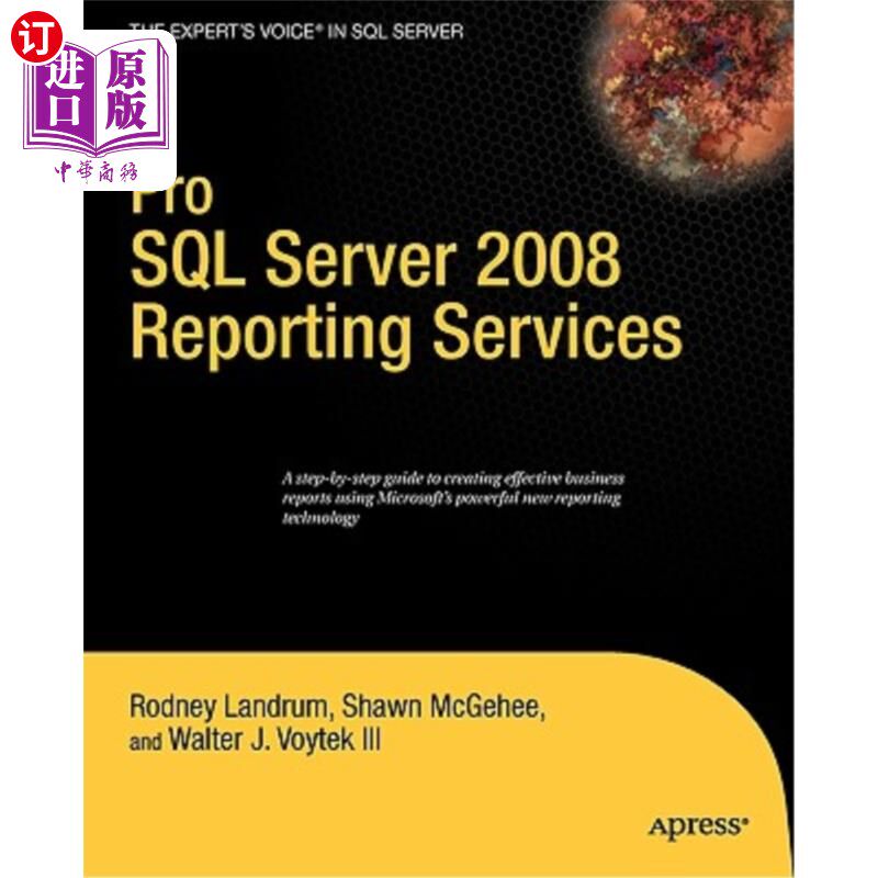 海外直订Pro SQL Server 2008 Reporting Services Pro SQL Server 2008报表服务