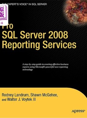 海外直订Pro SQL Server 2008 Reporting Services Pro SQL Server 2008报表服务