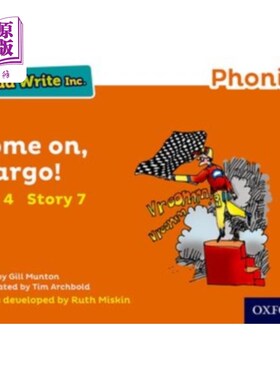 海外直订Read Write Inc. Phonics: Orange Set 4 Storybook ... Read Write公司自然拼读:橙色套装4故事书7加油，玛戈!