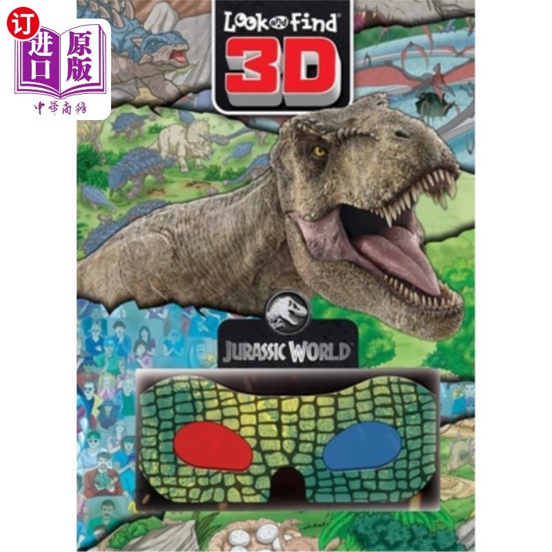 海外直订Jurassic World: Look and Find 3D 侏罗纪世界:寻找3D