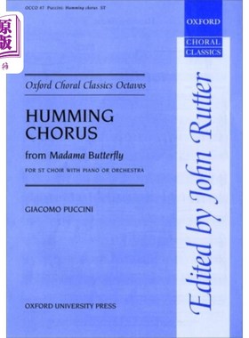 海外直订Humming Chorus from Madama Butterfly 蝴蝶夫人的合唱
