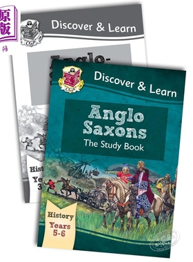 英国CGP小学历史探索与学习系列2册 含练习 KS2 Discover & Learn History:Anglo-Saxons 盎格鲁撒克逊人 9-10岁【中商原版】