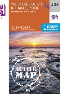 海外直订Middlesbrough and Hartlepool, Stockton-on-Tees a... 米德尔斯堡和哈特尔普尔，蒂斯河畔斯托克顿和雷德卡