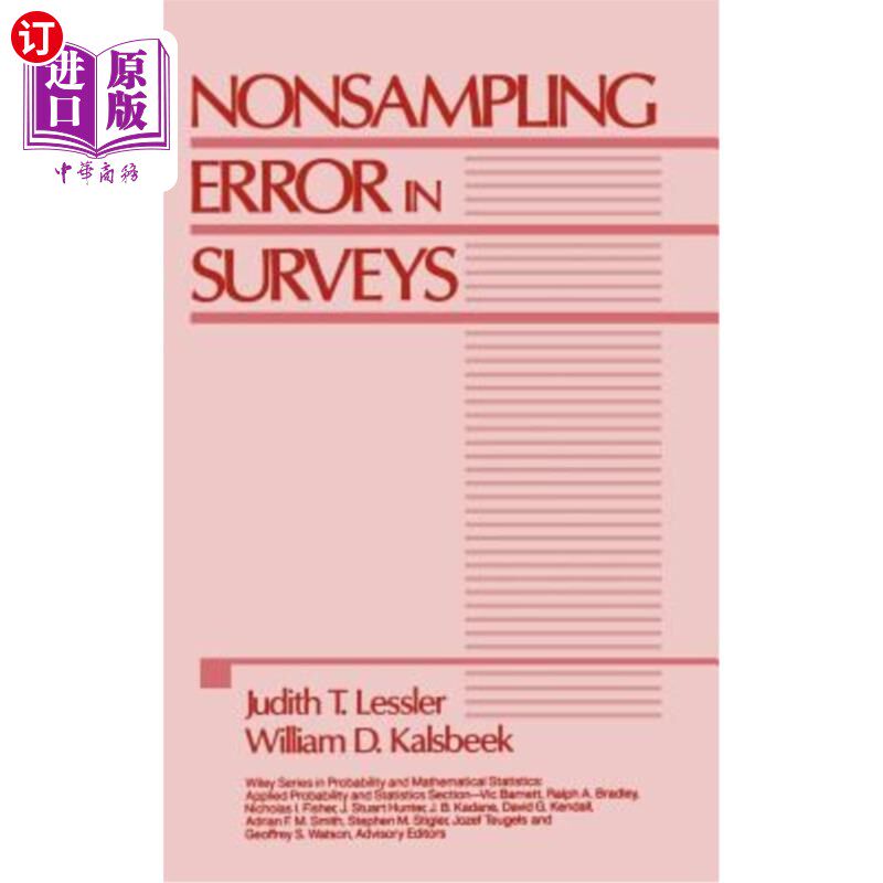 海外直订Nonsampling Error in Surveys 测量中的非抽样误差