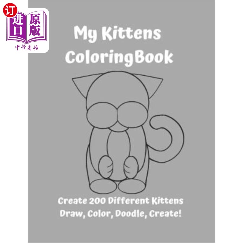 海外直订My Kittens Coloring Book 我的小猫着色书