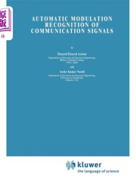 海外直订Automatic Modulation Recognition of Communication Signals 通信信号的自动调制识别