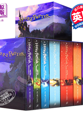 哈利波特 英语原版 原版书籍 英文正版全集 Harry Potter 哈利波特 1-7全套 英版 可搭与魔法石密室 小说 jk罗琳【中商原版】