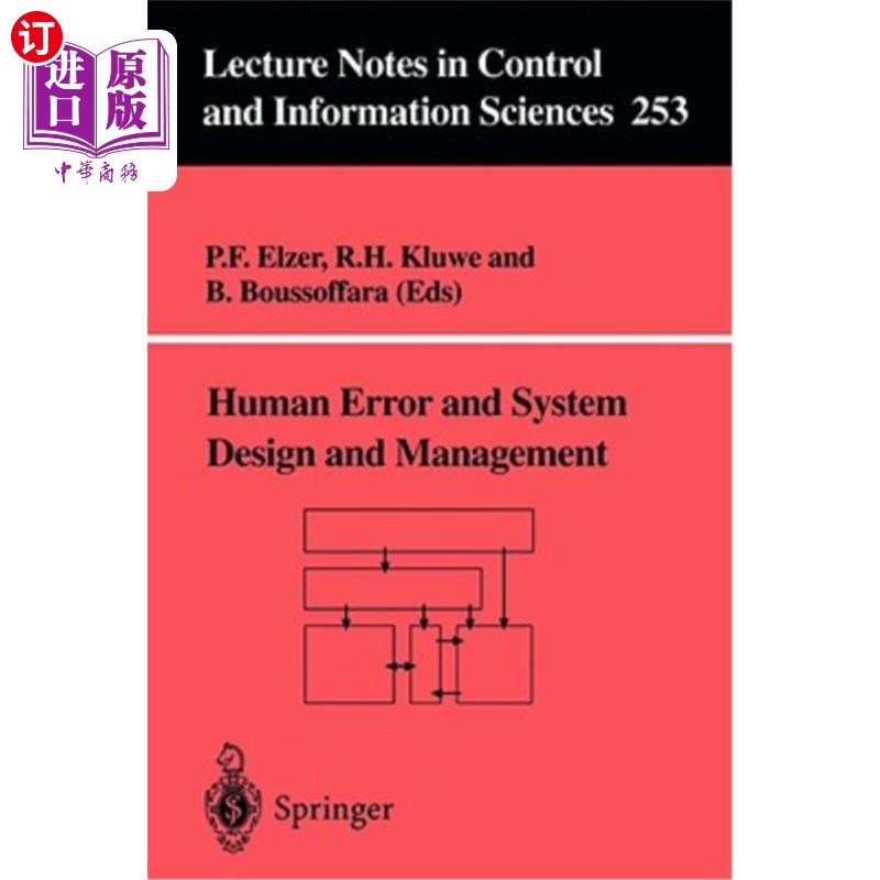 海外直订Human Error and System Design and Management 人因失误与系统设计与管理