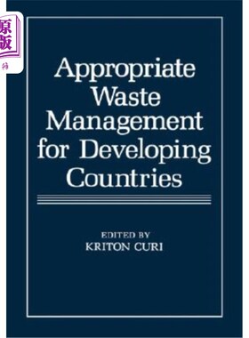 海外直订Appropriate Waste Management for Developing Countries 发展中国家的适当废物管理