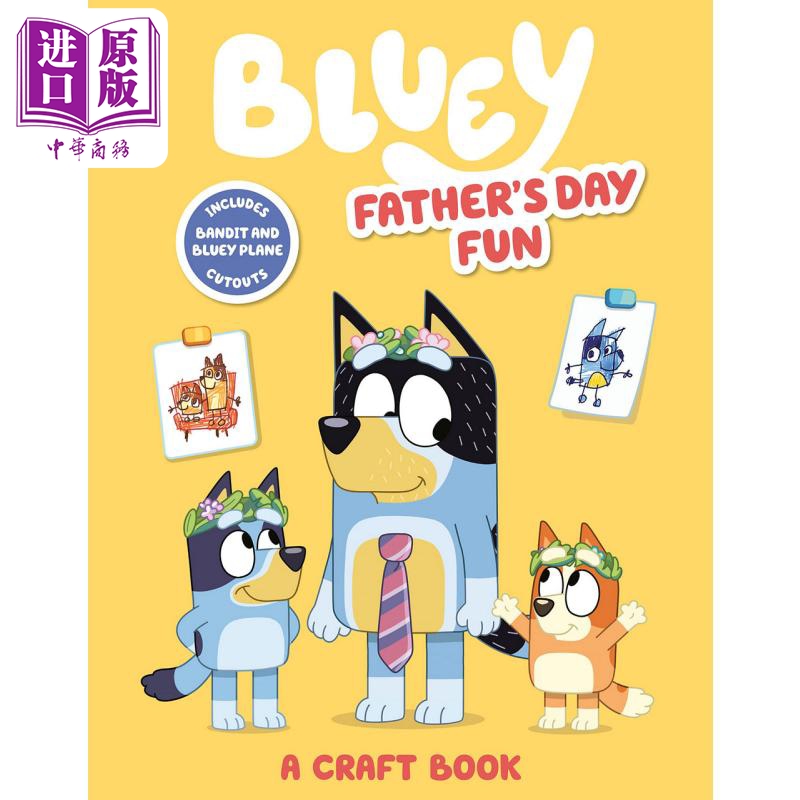现货 Bluey FatherS Day Fun 小蓝狗布鲁伊 父亲节 英文原版 进口图书 儿童绘本 动物故事图画书【中商原版】