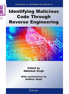 海外直订Identifying Malicious Code Through Reverse Engineering 通过逆向工程识别恶意代码