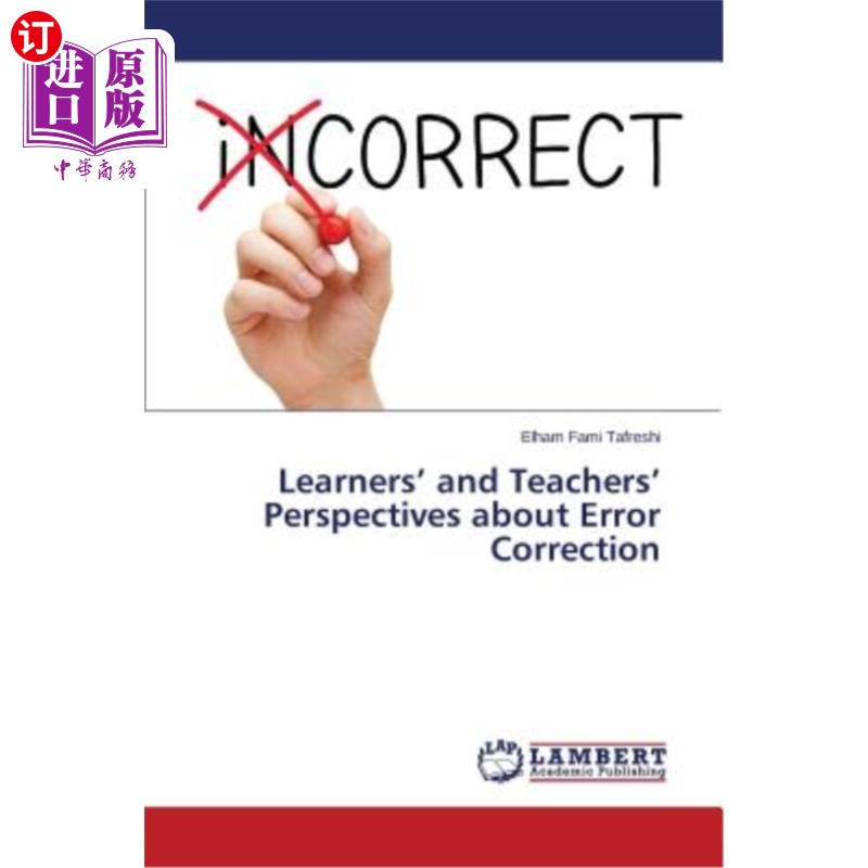 海外直订Learners' and Teachers' Perspectives about Error Correction 学习者与教师的纠错观 书籍/杂志/报纸 科普读物/自然科学/技术类原版书 原图主图