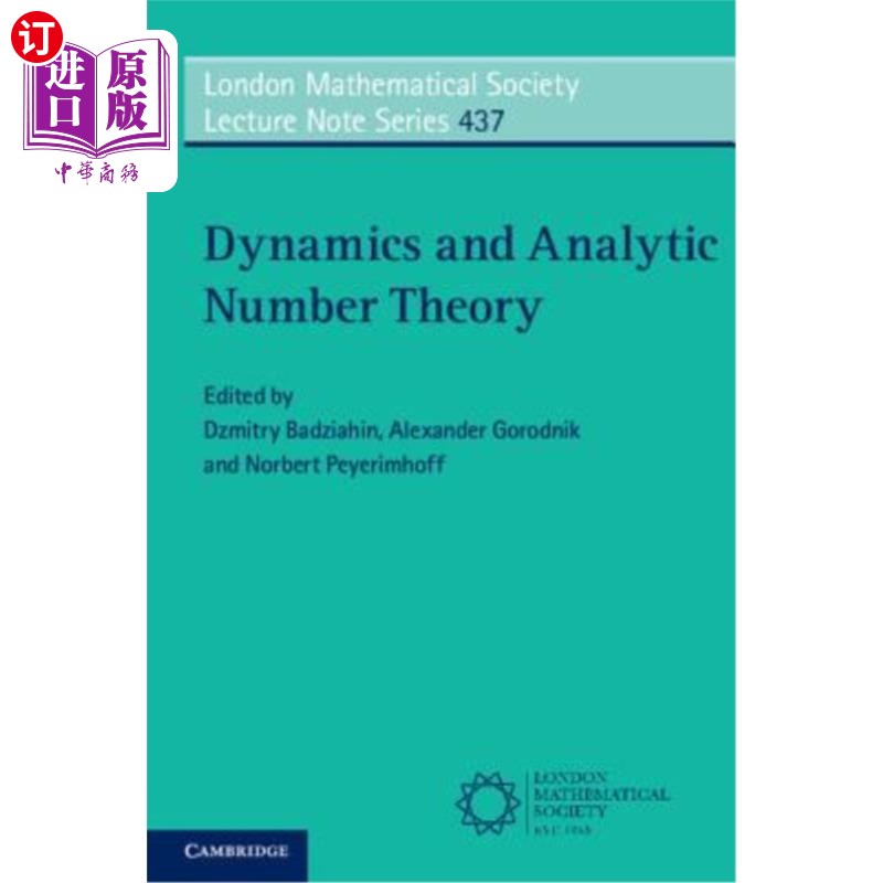 海外直订Dynamics and Analytic Number Theory 动力学与解析数论