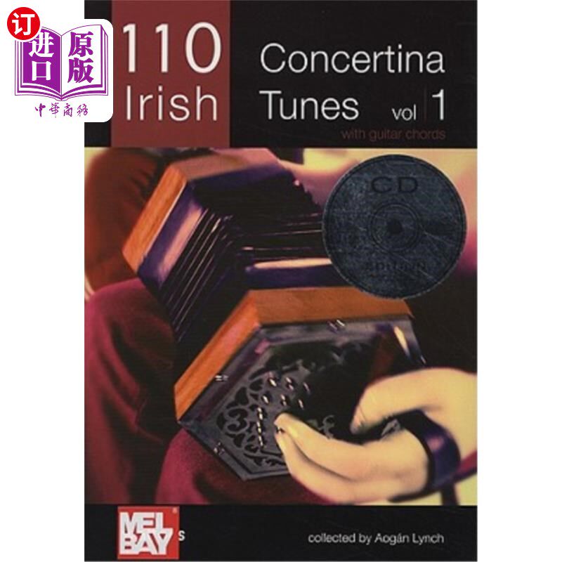 海外直订海外直订110 Irish Concertina Tunes: With Guitar Chords  110爱尔兰协奏曲曲调：带吉他和弦