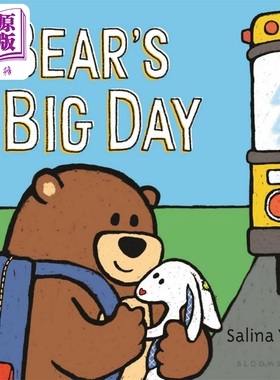 Salina Yoon：Bear's Big Day 熊囧囧与兔太郎3 英文原版 进口图书 儿童绘本 动物故事图画书 纸板书 儿童读物【中商原版】